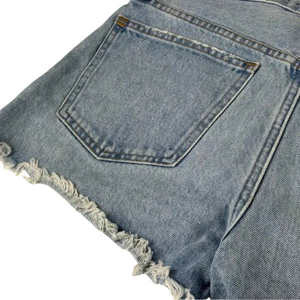 Madewell Raw Hem Relaxed Denim Shorts Size 27 - Image 9