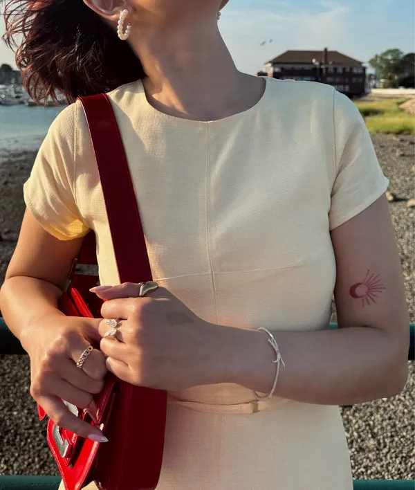 Bitter yellow linen dress - Image 4