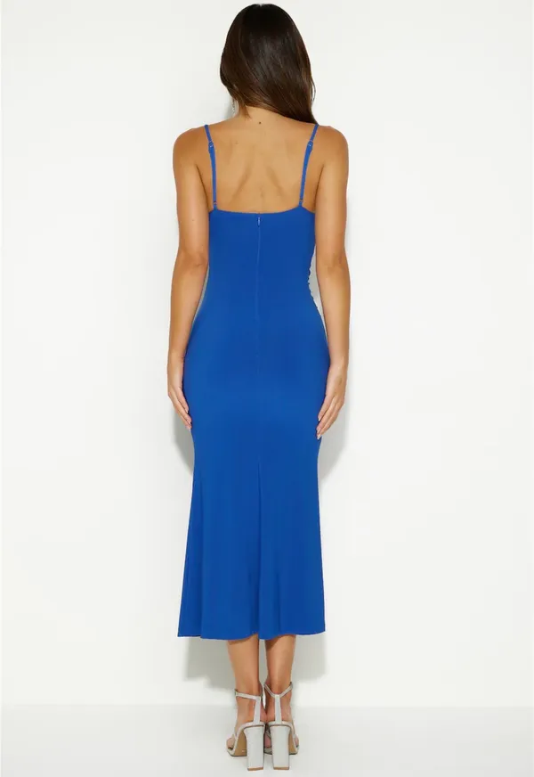Hello Molly Midi Blue Dress - Image 2