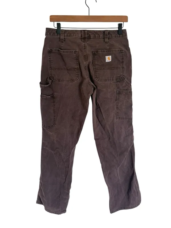 Carhartt Womens Brown Original Fit Carpenter Pants - Image 2