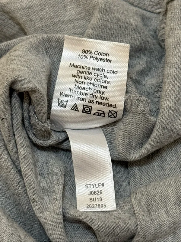 J.Crew love first grey rainbow font pride T-shirt women’s size medium - Image 8