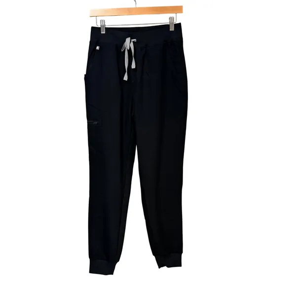 FIGS HW Zamora Jogger Scrub Pants Black High Waisted 1000207 Womens - Image 3