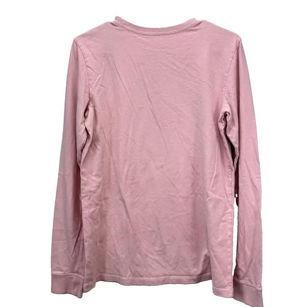 Life is Good Pink Snowman Chill Crew Neck Long Sleeve Crusher‎ Tee LARGE - Image 4