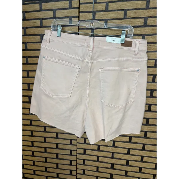 Judy‎ Blue Pale Pink Jean Shorts Size 2X - Image 2