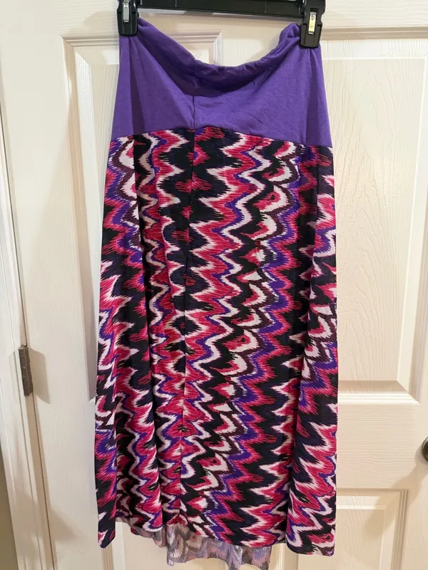 Catalina Purple & Pink Zigzag Convertible Coverup - Image 6