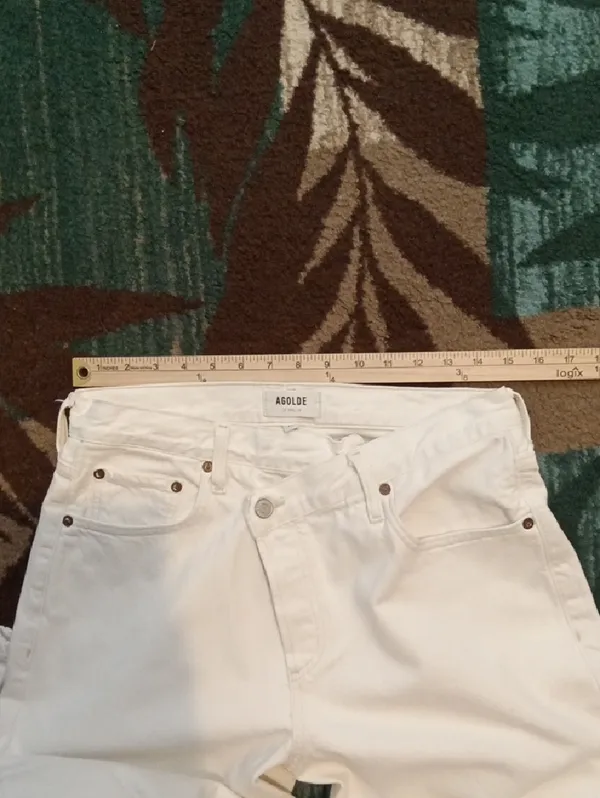 Agolde Criss Cross Organic Cotton Criss Style Paste Color Baggy High Rise Womens - Image 8