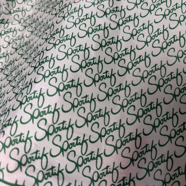 Avon Sportif Scarf Womens Green Logo Print Vintage Japan Size OS MCM Preppy - Image 4