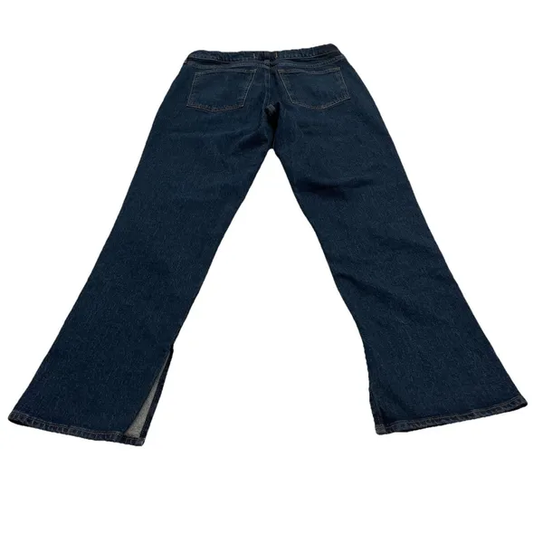 Abercrombie & Fitch Curve Love 90s Mid Rise Straight Jeans Womens 30 Blue Denim - Image 3