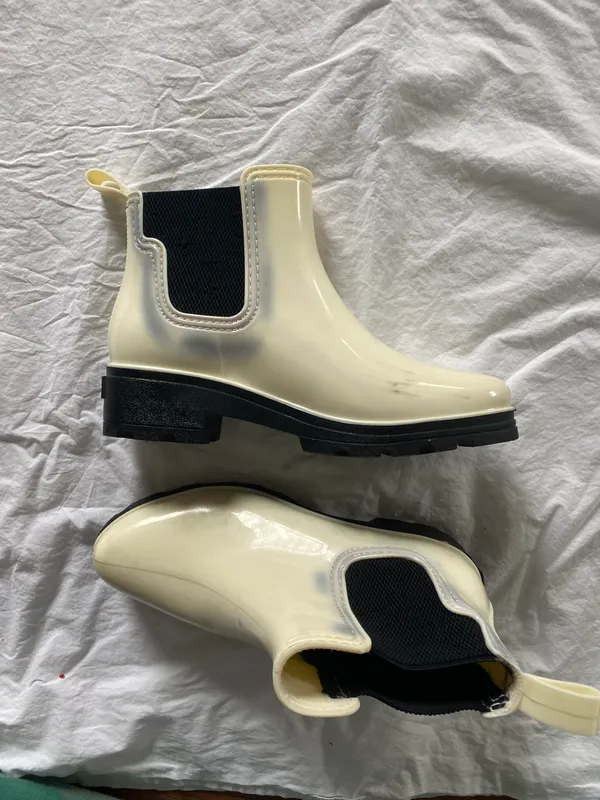 White And Black Boots Multiple Size 10 - Image 3