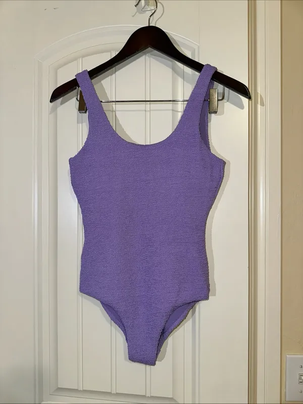 It's Now Cool The Backless One Piece Bloom Crimp Swimsuit S NWOT - Image 3