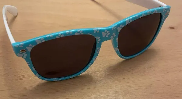 Free with bundle only New Women’s Paw Print 🐾 Sunglasses 😎 Blue White - Image 3