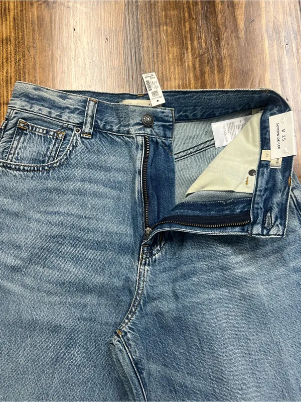 Madewell Superwide-Leg Jeans: Airy Denim Edition Size 25 NWT - Image 11