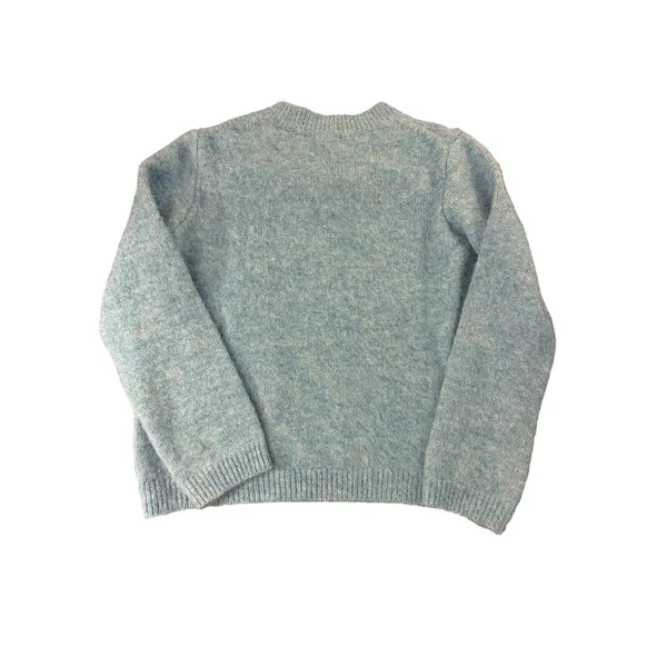 CAVA BIEN Blue Sweater XS Oversized French Graphic Knit Primark Cares - Image 10