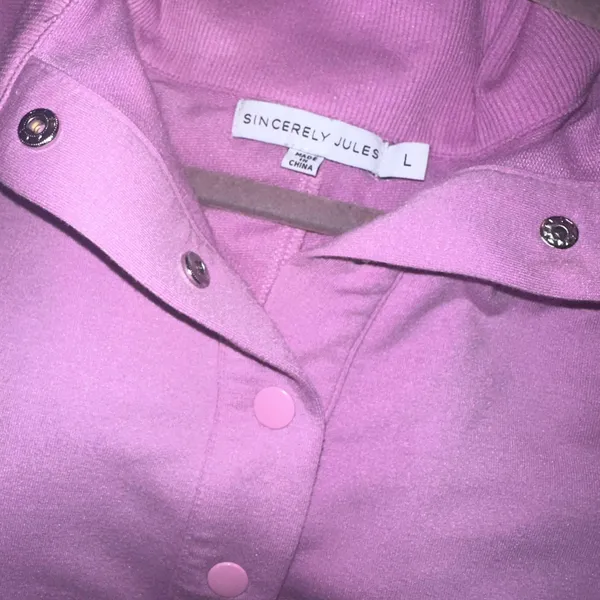 Sincerely Jules Cowl Neck Snap Buttons shirt - Image 3