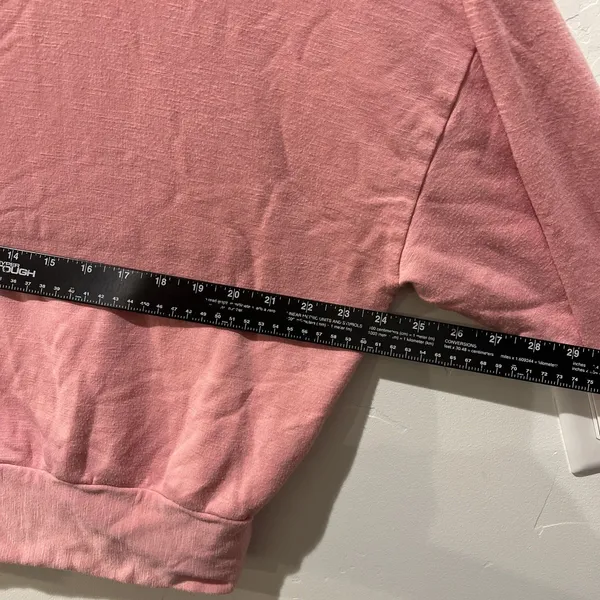Fabletics Hoodie Sweatshirt Pink Oversized Lightweight Soft Athleisure size S - Image 4