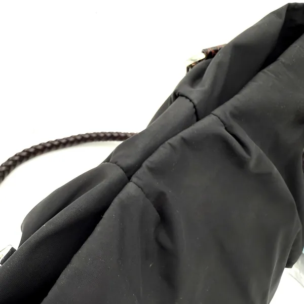 Brighton Black & Brown Leather Rhianna Nylon Shoulder Bag Handbag - Image 6