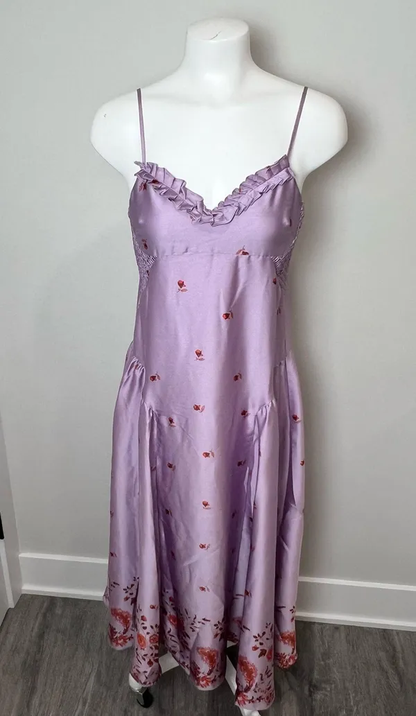 Free People Intimately On My Own Satin Maxi Dress - Image 2