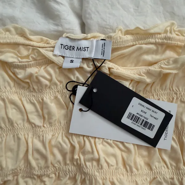 Tiger mist Denali maxi skirt in bone - Image 3