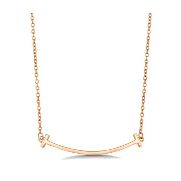 NEW‎ Rose Gold Filled Curved Bar Necklace , 16-18 - Image 7