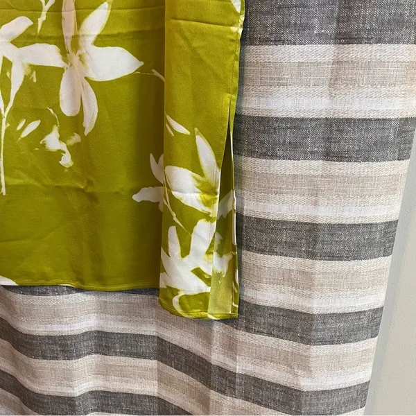 Calvin Klein Green Floral Print Skirt Size Medium‎ - Image 4