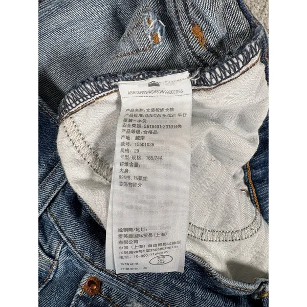Abercrombie & Fitch‎ The Mom High Rise Jean Distressed Women's Size 29/8R - Image 3