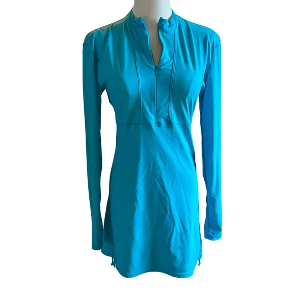 Sailbee rash guard swim dress large Beachy pool cruise resort stretchy - Image 2
