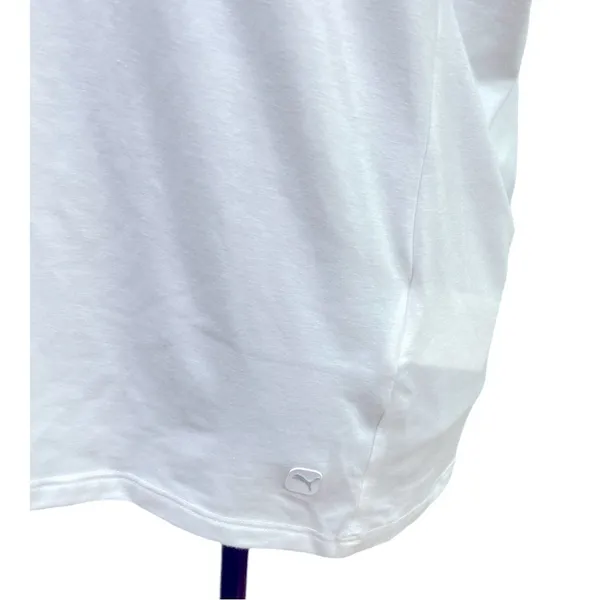 Puma Cloudspun Free Golf women's Polo Size XL White Short Sleeve UPF 40 - Image 6