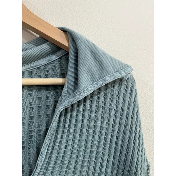 We The Free Raymond Waffle Knit Thermal‎ Tunic Oversized Boho Layer Top S - Image 5