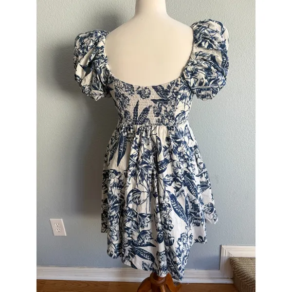 Abercrombie & Fitch Emerson Poplin Puff Sleeve Mini Dress - Image 5