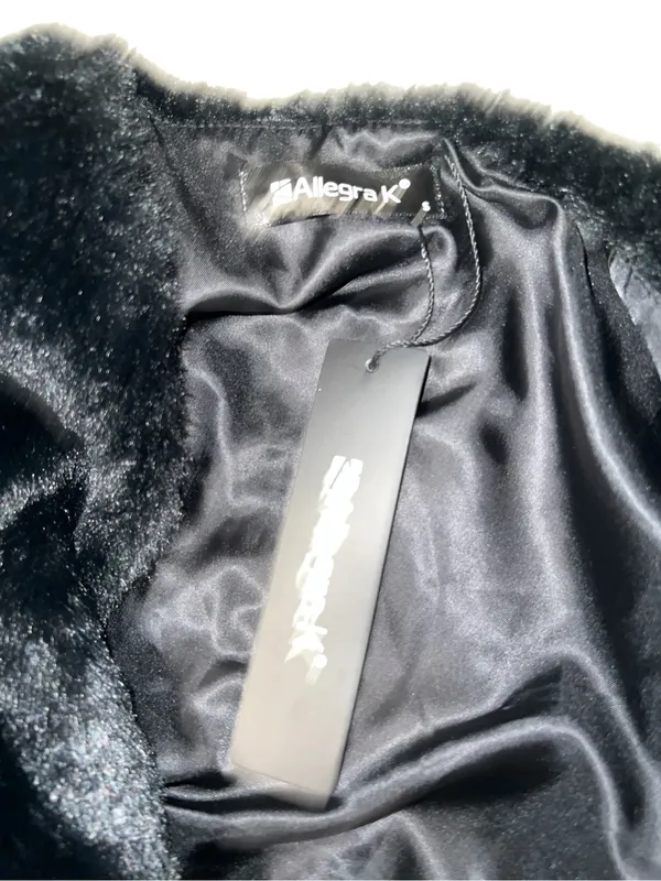 Allegra k Black Faux Fur Bolero Jacket - Image 7