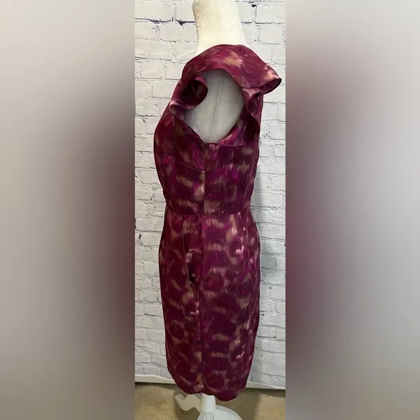 Ann Taylor Loft Purple Dress Size 4 - Image 3