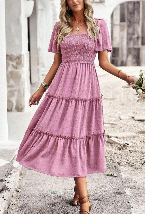 SheIn Ruffle Hem Swiss Dress - Image 4