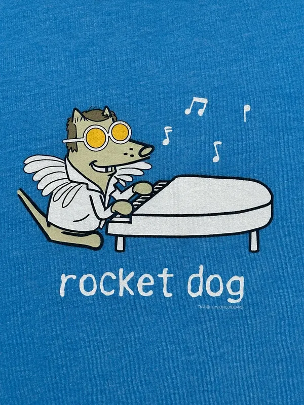 Teddy The Dog Rocket Man Funny Parody Shirt - Image 4