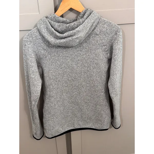 Nike‎ Womens Therma-FIT Hoodie Gray Heather Fleece Pullover Sweater Small - Image 2