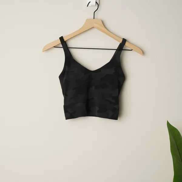 Lululemon Align Tank Top in Heritage 365 Camo Deep Coal Multi Yoga Stretch Crop - Image 3