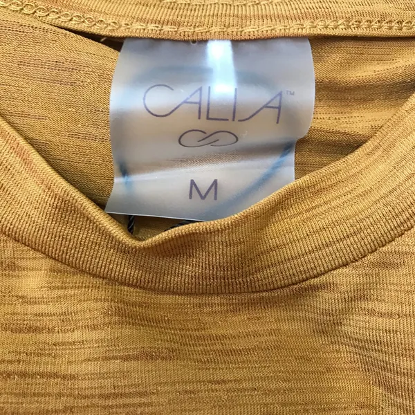 Calia Women's Tissue Texture Long Sleeve in Golden Warmth size M NWT - Image 4