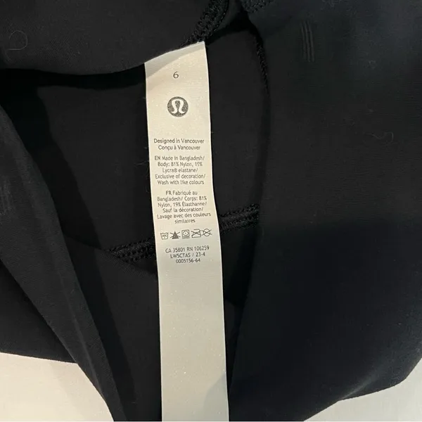 Lululemon Align High-Rise Pant 25" Black Leggings Size 6 W5CTAS - Image 7