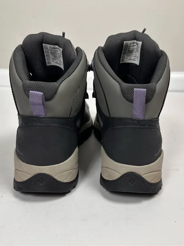 Columbia Yoncalla Mid Waterproof Hiking Boots Women’s 8.5 Gray Purple YL1090-008 - Image 4