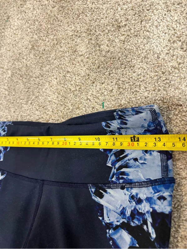 ALO Yoga Airbrush Leggings Dark Crystal Sky Fitness Navy Blue XS Workout - Image 8