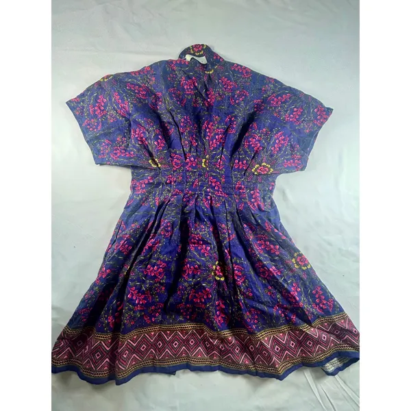Anthropologie Tobie Mini Shirt dress By Exquise Womens Sm Floral Boho - Image 9