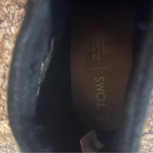Tom’s size W6.5 black suede booties‎ - Image 3