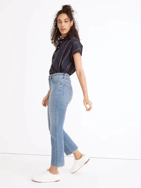 Madewell Cali Demi-Boot Jeans in Dorrance Wash: TENCEL™ Denim Edition size‎ 26 - Image 2