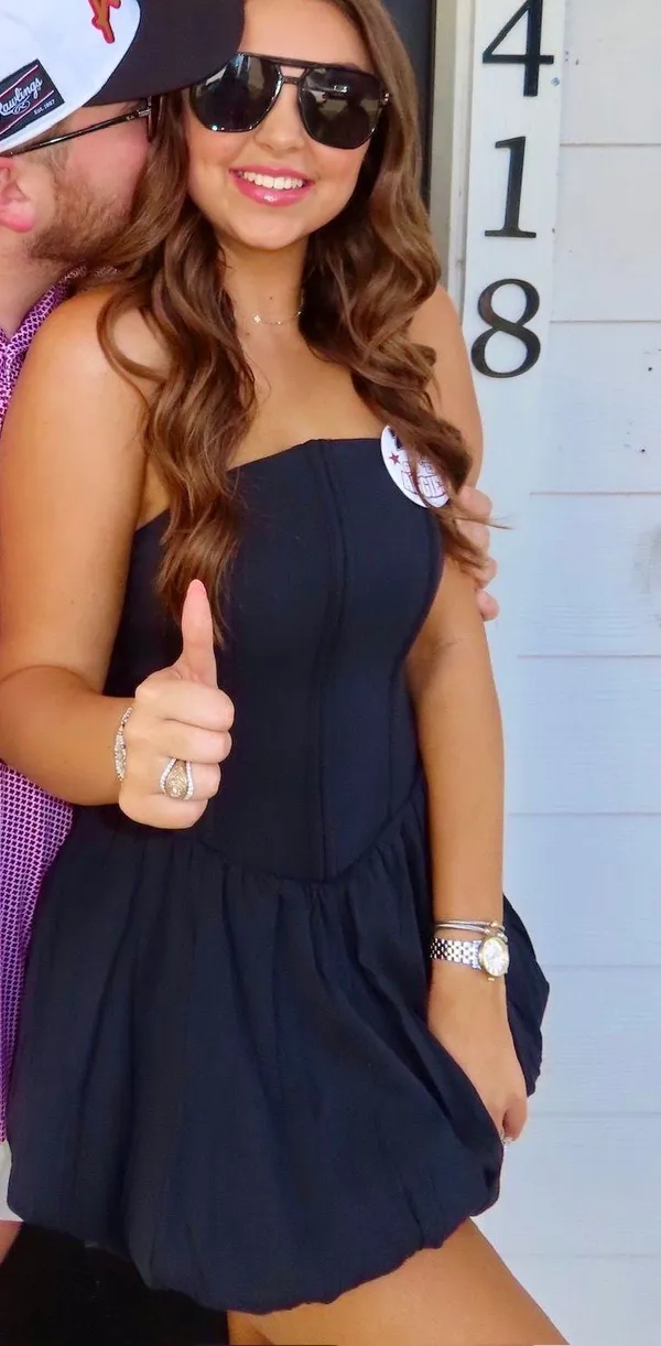 Hemline Black Dress Size M - Image 3