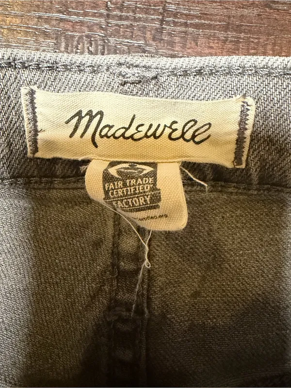 Madewell Gray High Rise Straight Leg Cropped Jeans Size 24 - Image 6