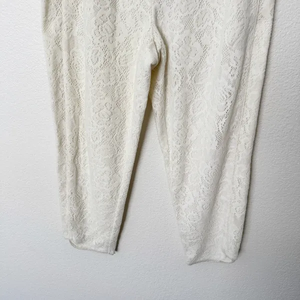 [Anthropologie] Saturday Sunday Cream Quilted Lace Jogger Pants NWT Sz Medium M - Image 6