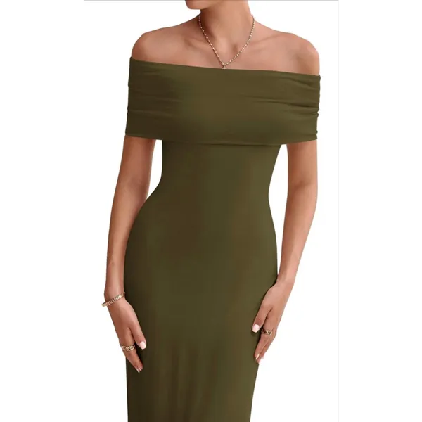 PRETTYGARDEN NEW Off The Shoulder Formal Elegant Cocktail Wedding Maxi Dress XL - Image 6