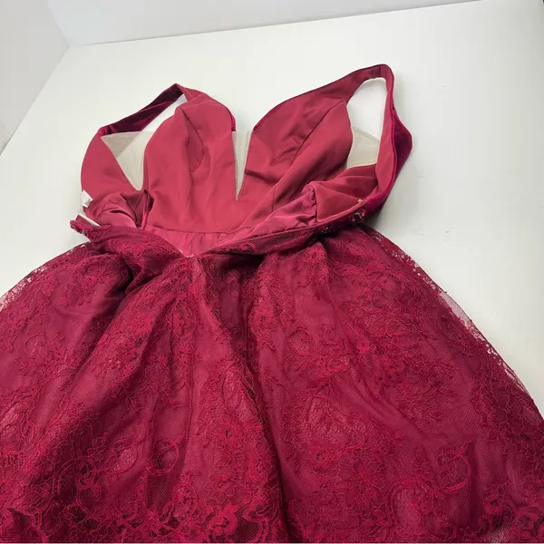 Coya Collection Burgundy Fairy Grunge Mini Dress Womens Size Small NEW‎ *FLAW - Image 13