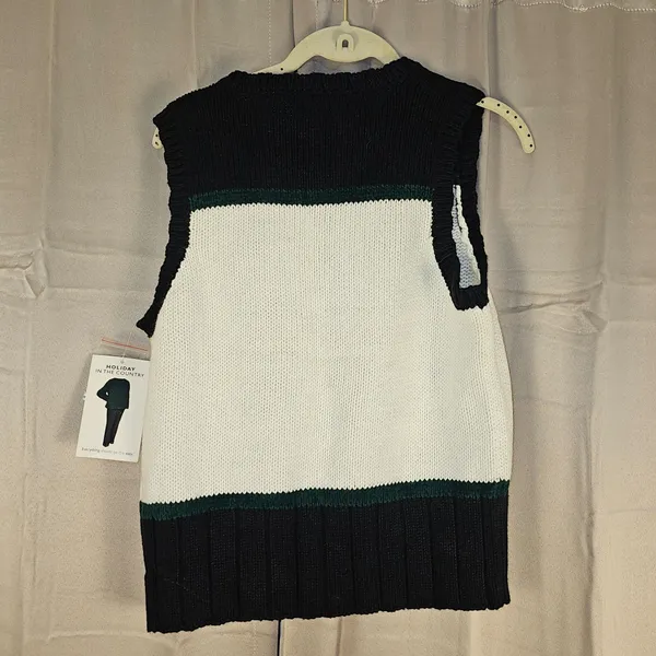 NWT Vintage Russ Womens Christmas Holly Sweater Vest‎ Medium 8 10 NOS - Image 2