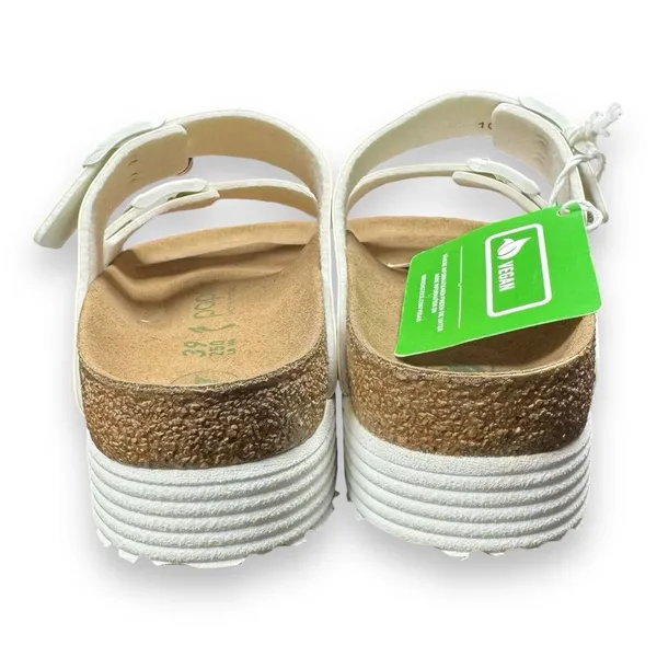 NEW Birkenstock Women's Size 7 Arizona Grooved Vegan Platform‎ Papillio Sandals - Image 6