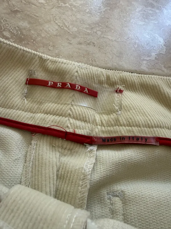 Prada corduroy low-rise jeans   - Image 4